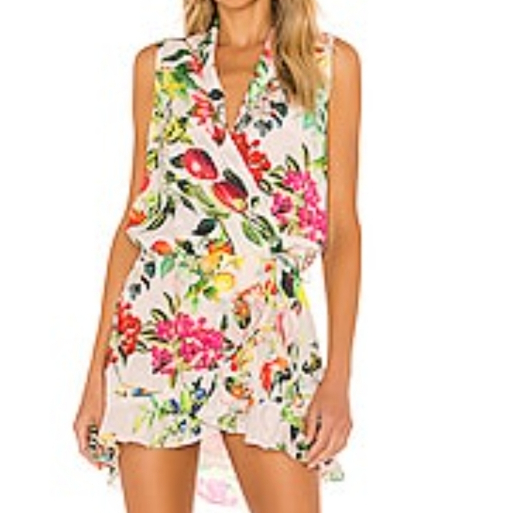 New without tags Rococo sand lulu mini wrap dress